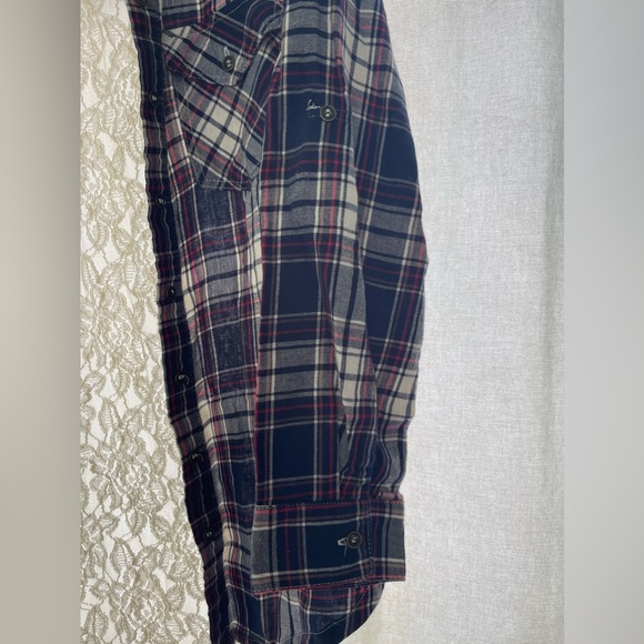 ALTERD STATE WOMENS LACE BACK FLANNEL - Picture 3 of 7